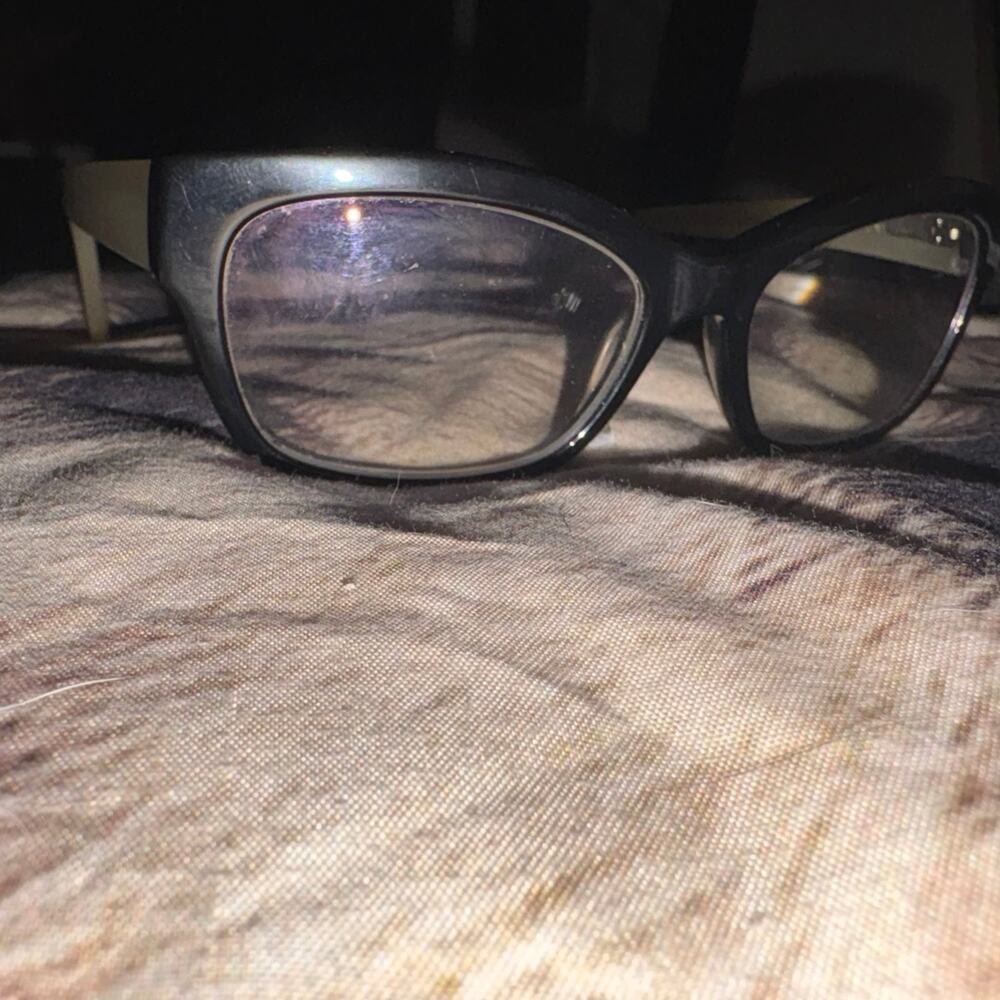 Juicy Couture JU142 0807 Black Tan Eyeglass y2k